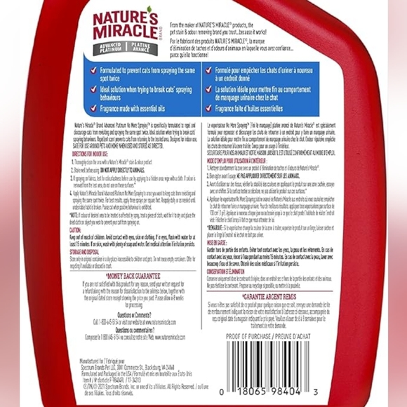 Nature's Miracle Advanced PLATINUM No More Spraying Repelent - Picture 4 of 4